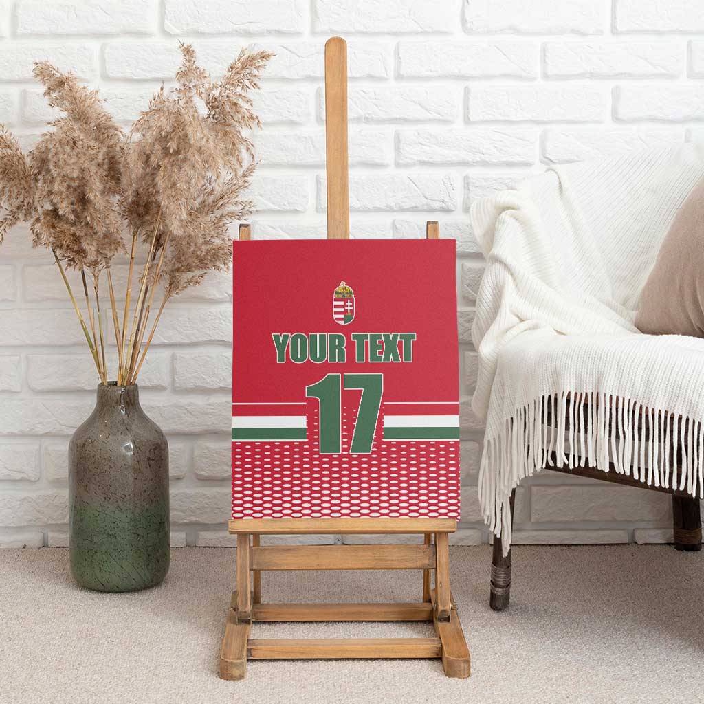 Custom Hungary Ice Hockey Canvas Wall Art Red Style Come on Magyars