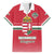 Custom Hungary Ice Hockey Family Matching Long Sleeve Bodycon Dress and Hawaiian Shirt Red Style Come on Magyars