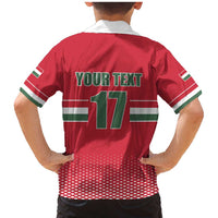 Custom Hungary Ice Hockey Family Matching Mermaid Dress and Hawaiian Shirt Red Style Come on Magyars