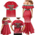 Custom Hungary Ice Hockey Family Matching Mermaid Dress and Hawaiian Shirt Red Style Come on Magyars
