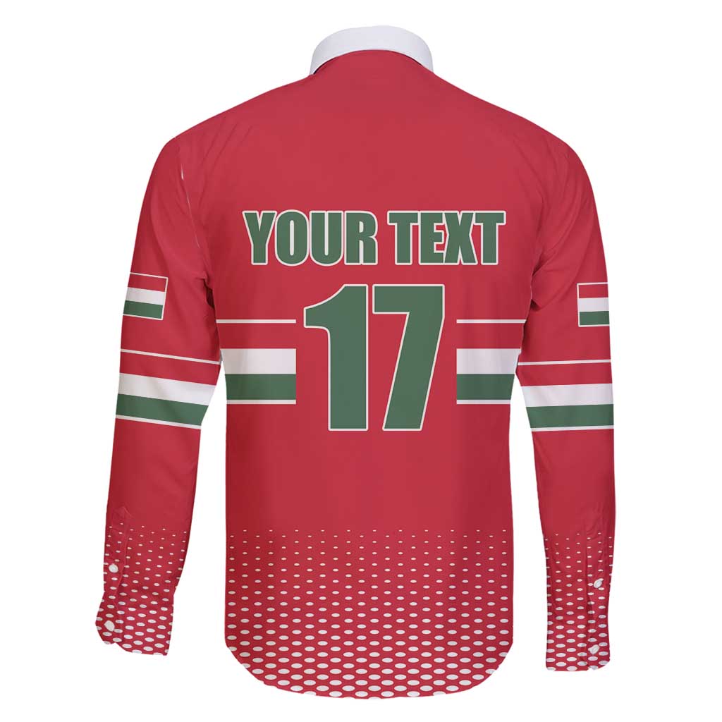 Custom Hungary Ice Hockey Family Matching Mermaid Dress and Hawaiian Shirt Red Style Come on Magyars