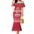 Custom Hungary Ice Hockey Family Matching Mermaid Dress and Hawaiian Shirt Red Style Come on Magyars