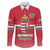 Custom Hungary Ice Hockey Family Matching Off The Shoulder Long Sleeve Dress and Hawaiian Shirt Red Style Come on Magyars