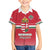 Custom Hungary Ice Hockey Family Matching Off The Shoulder Long Sleeve Dress and Hawaiian Shirt Red Style Come on Magyars