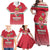 Custom Hungary Ice Hockey Family Matching Off Shoulder Maxi Dress and Hawaiian Shirt Red Style Come on Magyars