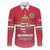 Custom Hungary Ice Hockey Family Matching Off Shoulder Short Dress and Hawaiian Shirt Red Style Come on Magyars