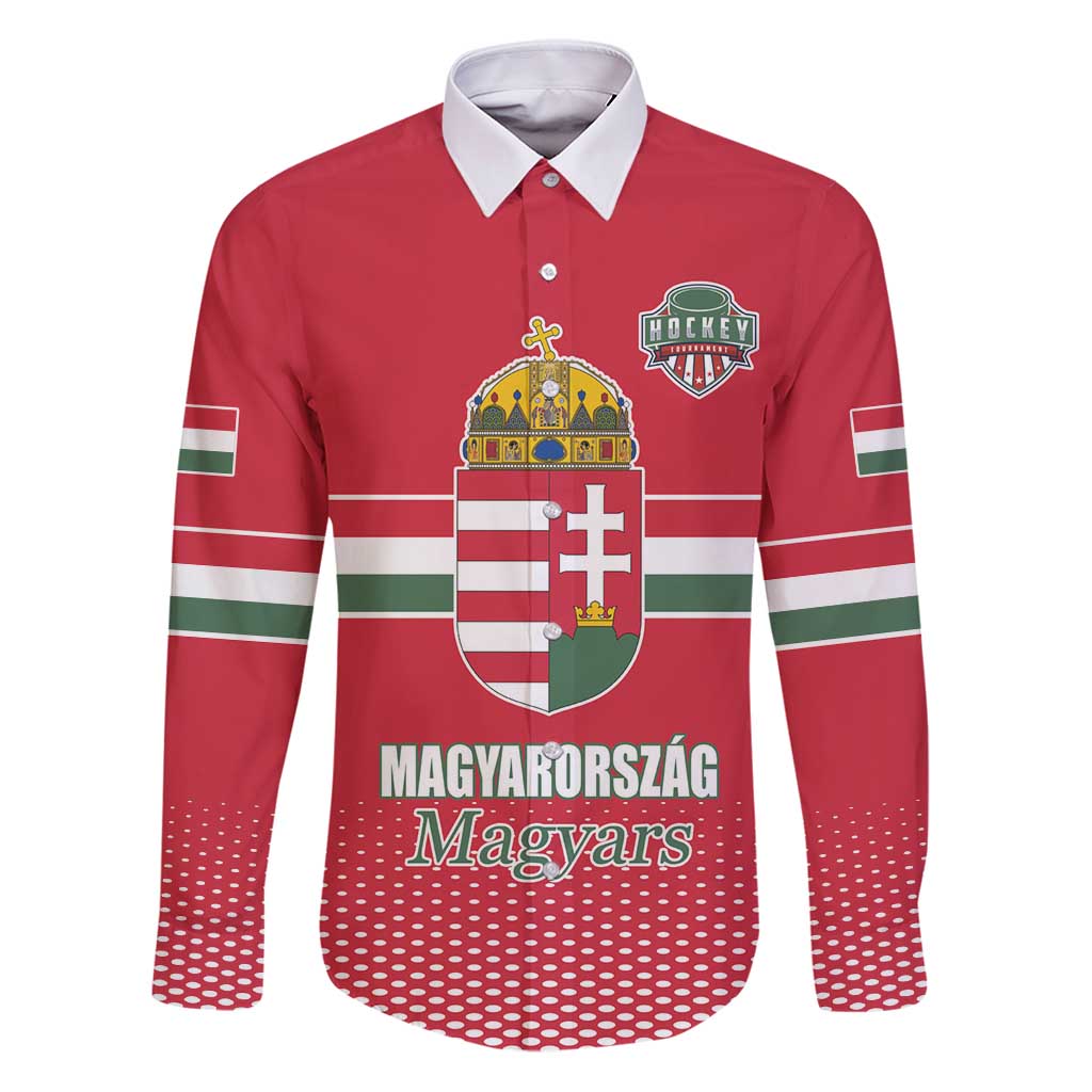 Custom Hungary Ice Hockey Family Matching Puletasi and Hawaiian Shirt Red Style Come on Magyars