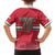 Custom Hungary Ice Hockey Family Matching Short Sleeve Bodycon Dress and Hawaiian Shirt Red Style Come on Magyars
