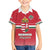 Custom Hungary Ice Hockey Family Matching Short Sleeve Bodycon Dress and Hawaiian Shirt Red Style Come on Magyars