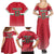Custom Hungary Ice Hockey Family Matching Summer Maxi Dress and Hawaiian Shirt Red Style Come on Magyars