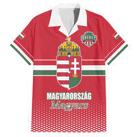 Custom Hungary Ice Hockey Family Matching Summer Maxi Dress and Hawaiian Shirt Red Style Come on Magyars