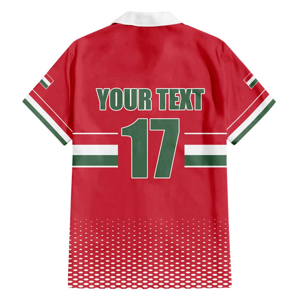 Custom Hungary Ice Hockey Family Matching Summer Maxi Dress and Hawaiian Shirt Red Style Come on Magyars