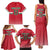 Custom Hungary Ice Hockey Family Matching Tank Maxi Dress and Hawaiian Shirt Red Style Come on Magyars