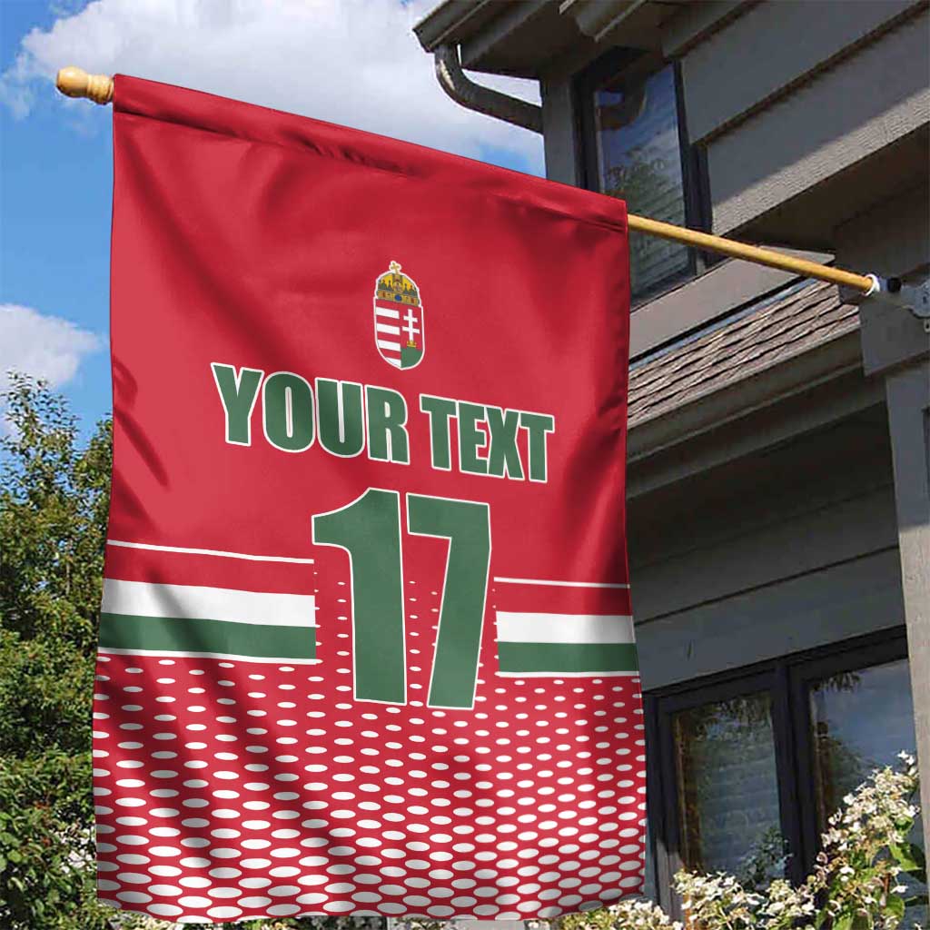 Custom Hungary Ice Hockey Garden Flag Red Style Come on Magyars