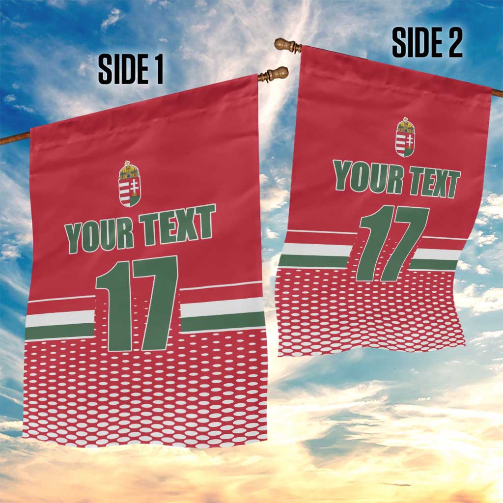 Custom Hungary Ice Hockey Garden Flag Red Style Come on Magyars