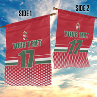 Custom Hungary Ice Hockey Garden Flag Red Style Come on Magyars