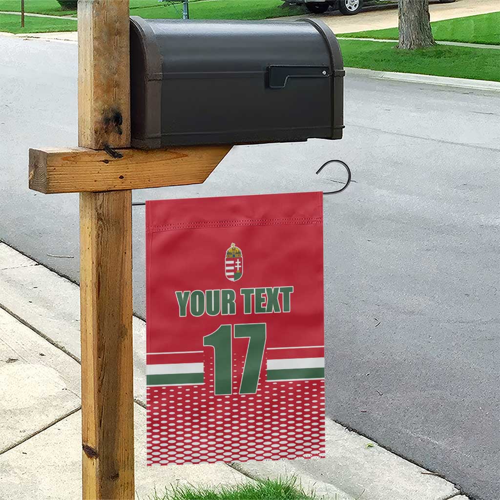 Custom Hungary Ice Hockey Garden Flag Red Style Come on Magyars