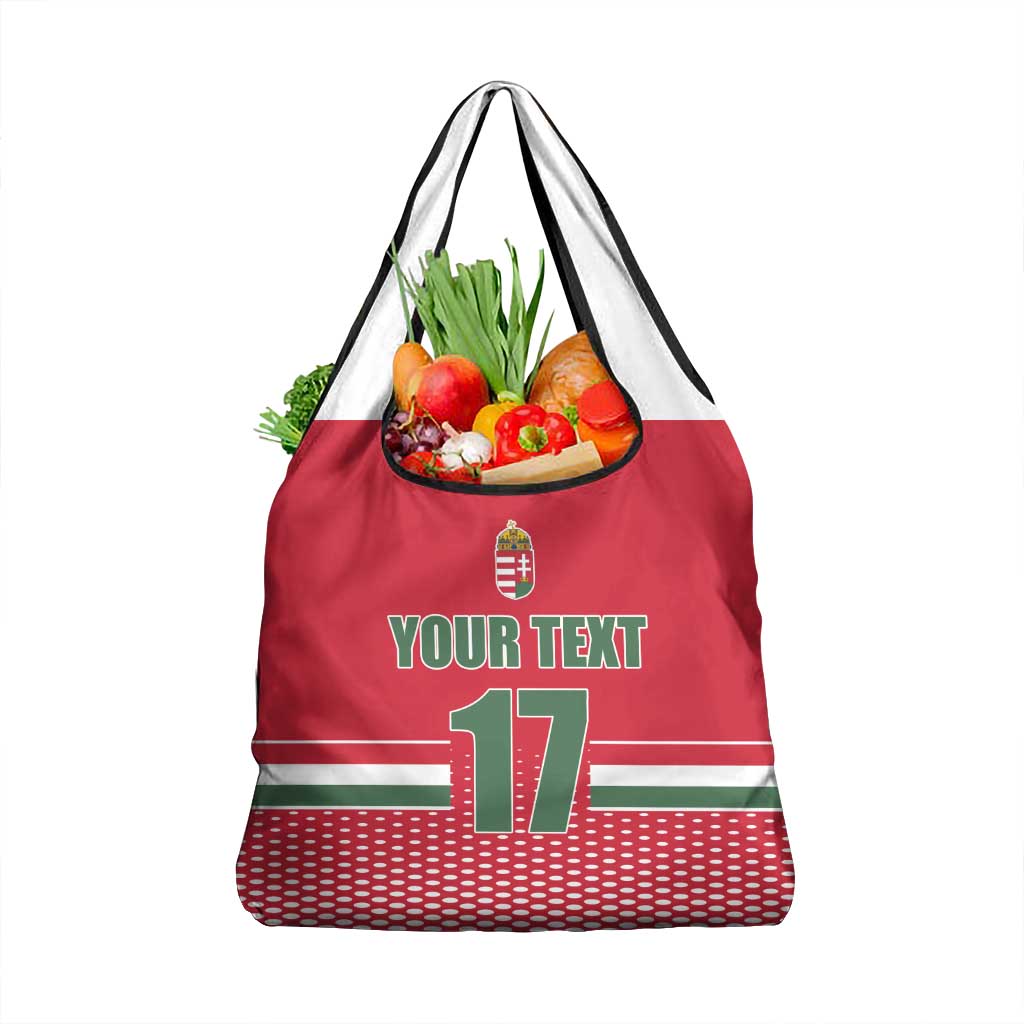 Custom Hungary Ice Hockey Grocery Bag Red Style Come on Magyars