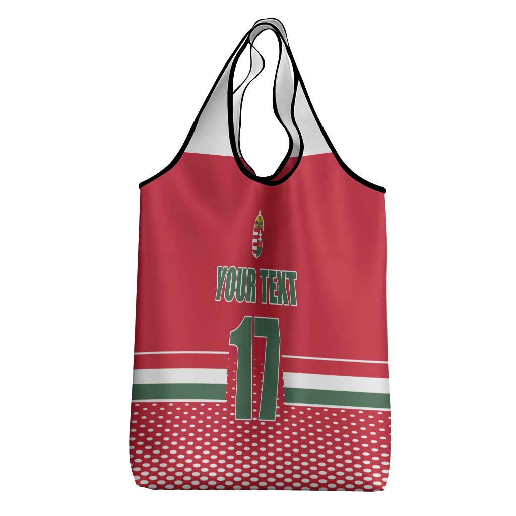 Custom Hungary Ice Hockey Grocery Bag Red Style Come on Magyars