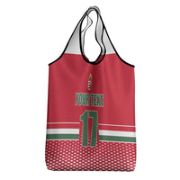 Custom Hungary Ice Hockey Grocery Bag Red Style Come on Magyars