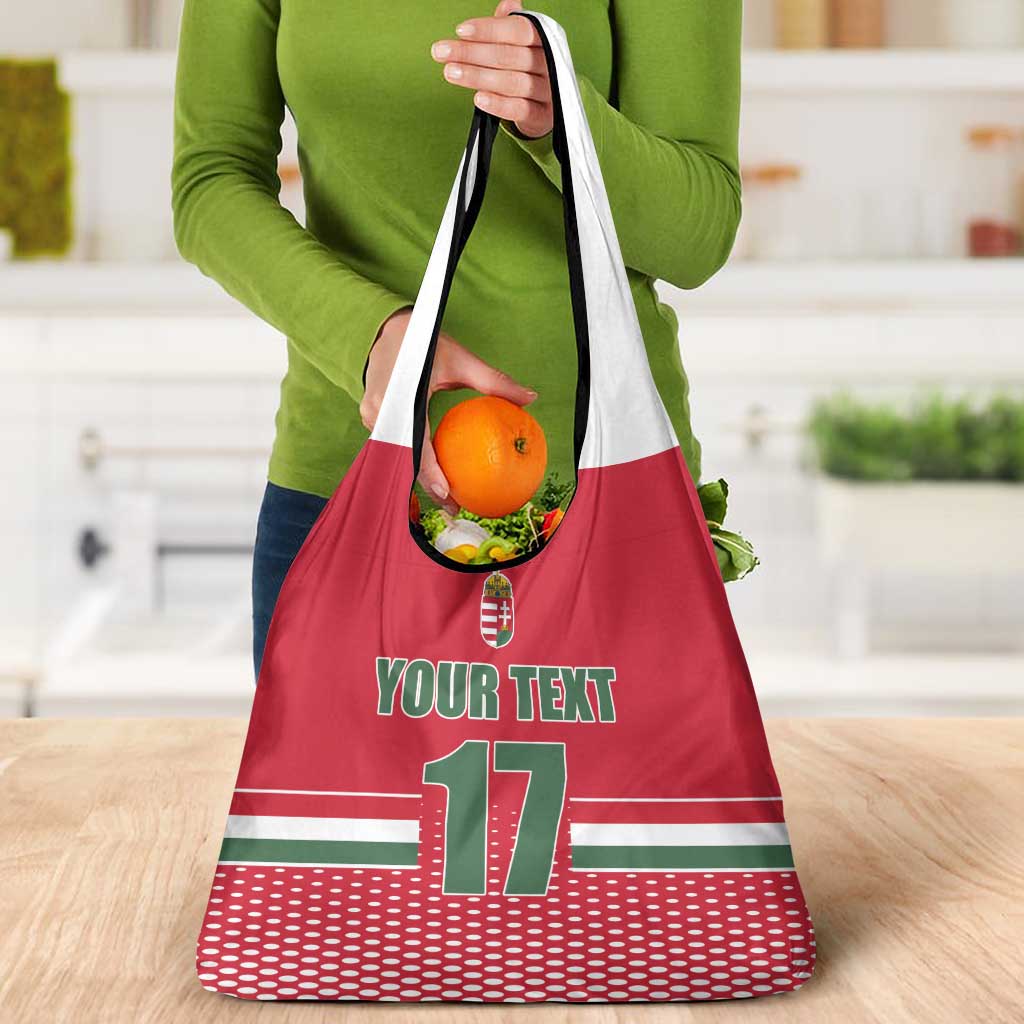 Custom Hungary Ice Hockey Grocery Bag Red Style Come on Magyars