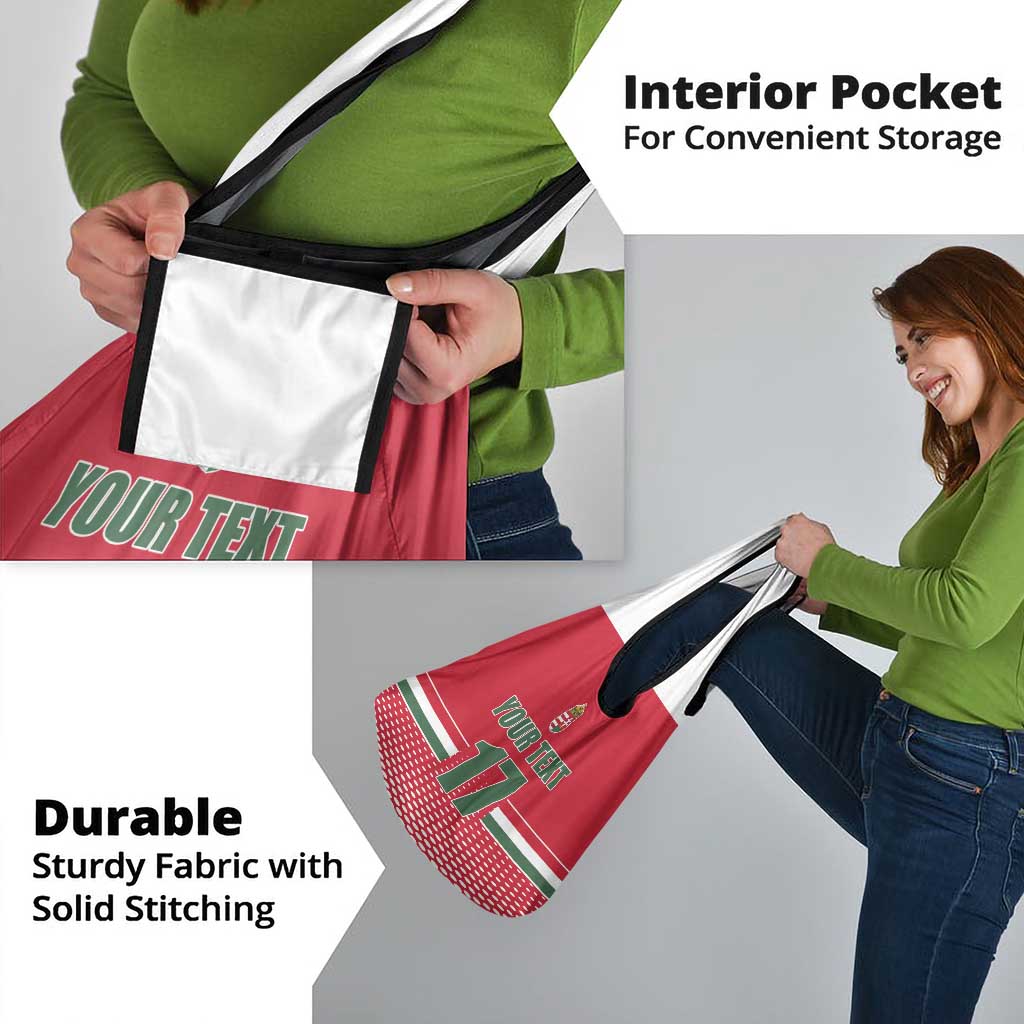 Custom Hungary Ice Hockey Grocery Bag Red Style Come on Magyars