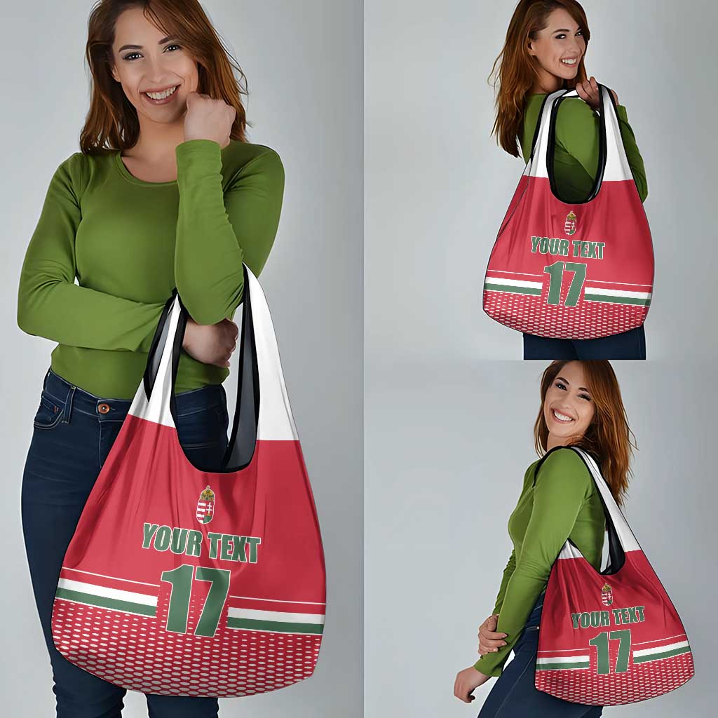 Custom Hungary Ice Hockey Grocery Bag Red Style Come on Magyars