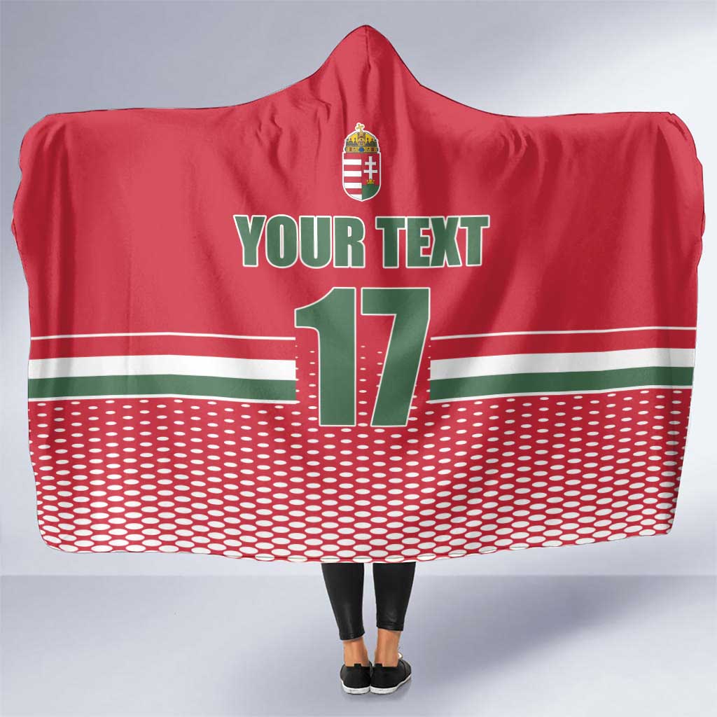 Custom Hungary Ice Hockey Hooded Blanket Red Style Come on Magyars