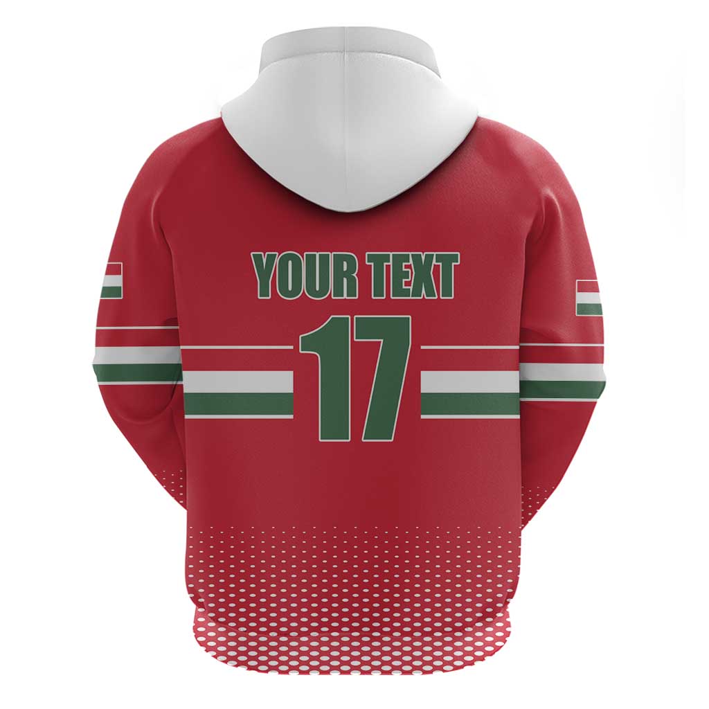 Custom Hungary Ice Hockey Hoodie Red Style Come on Magyars