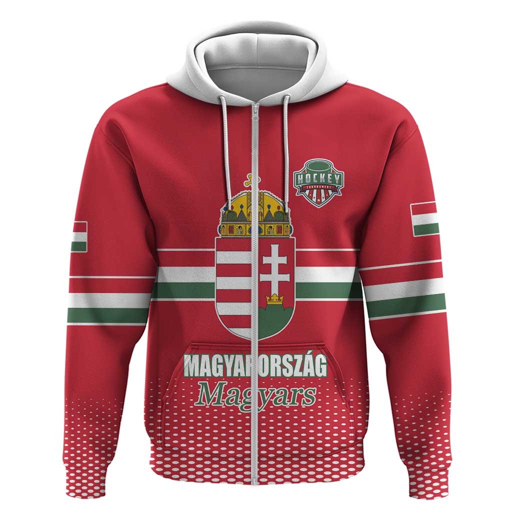 Custom Hungary Ice Hockey Hoodie Red Style Come on Magyars