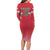 Custom Hungary Ice Hockey Long Sleeve Bodycon Dress Red Style Come on Magyars
