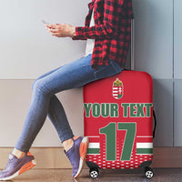 Custom Hungary Ice Hockey Luggage Cover Red Style Come on Magyars