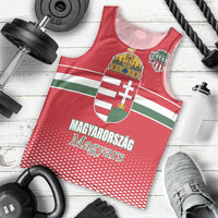 Custom Hungary Ice Hockey Men Tank Top Red Style Come on Magyars