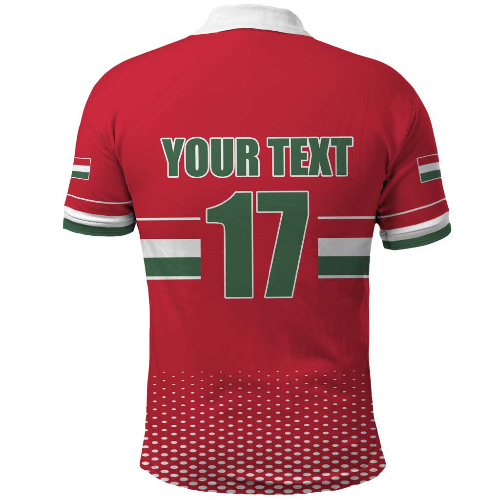 Custom Hungary Ice Hockey Polo Shirt Red Style Come on Magyars