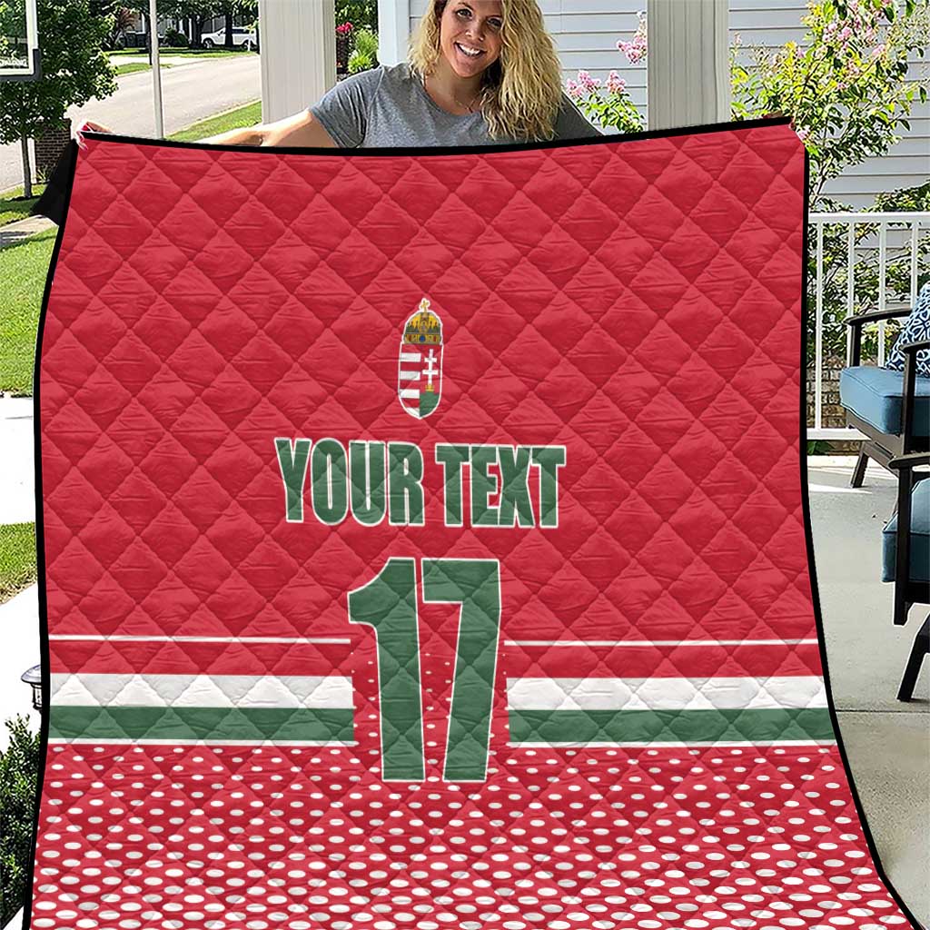 Custom Hungary Ice Hockey Quilt Red Style Come on Magyars