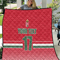 Custom Hungary Ice Hockey Quilt Red Style Come on Magyars