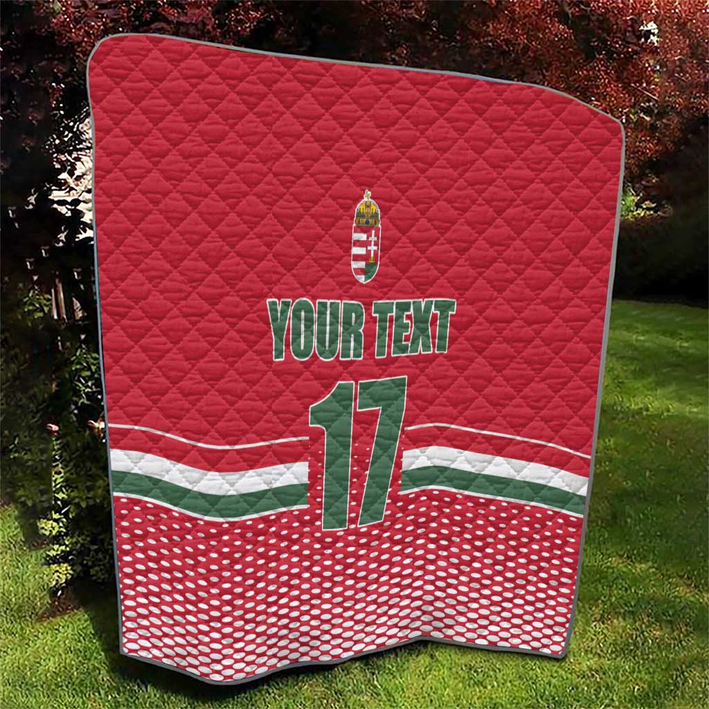 Custom Hungary Ice Hockey Quilt Red Style Come on Magyars