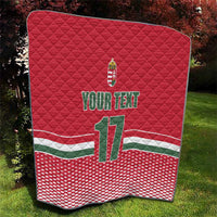 Custom Hungary Ice Hockey Quilt Red Style Come on Magyars