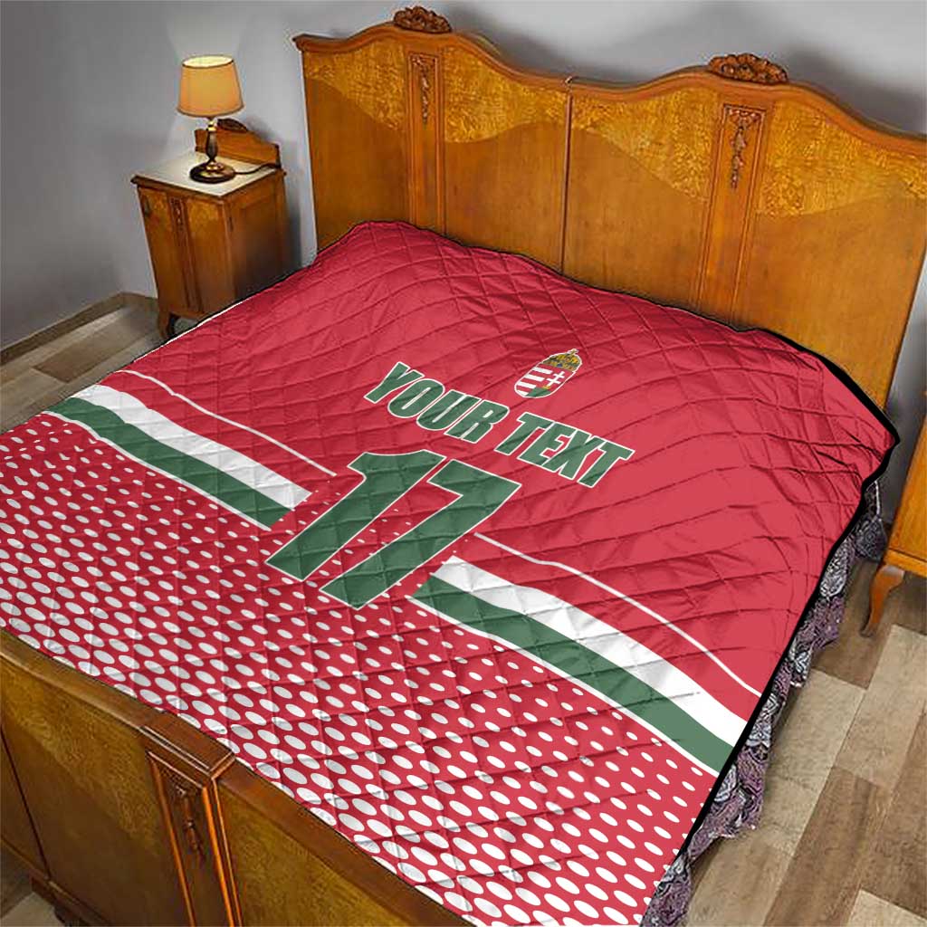 Custom Hungary Ice Hockey Quilt Red Style Come on Magyars