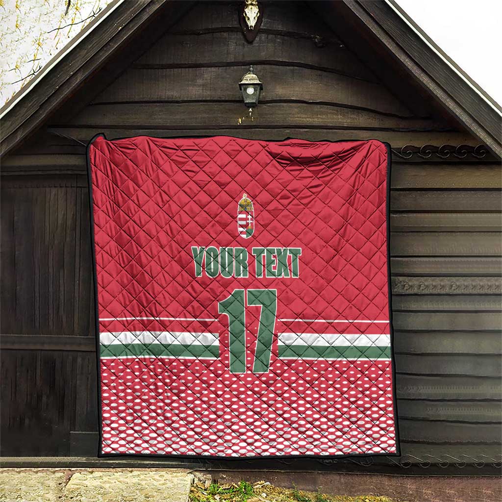 Custom Hungary Ice Hockey Quilt Red Style Come on Magyars