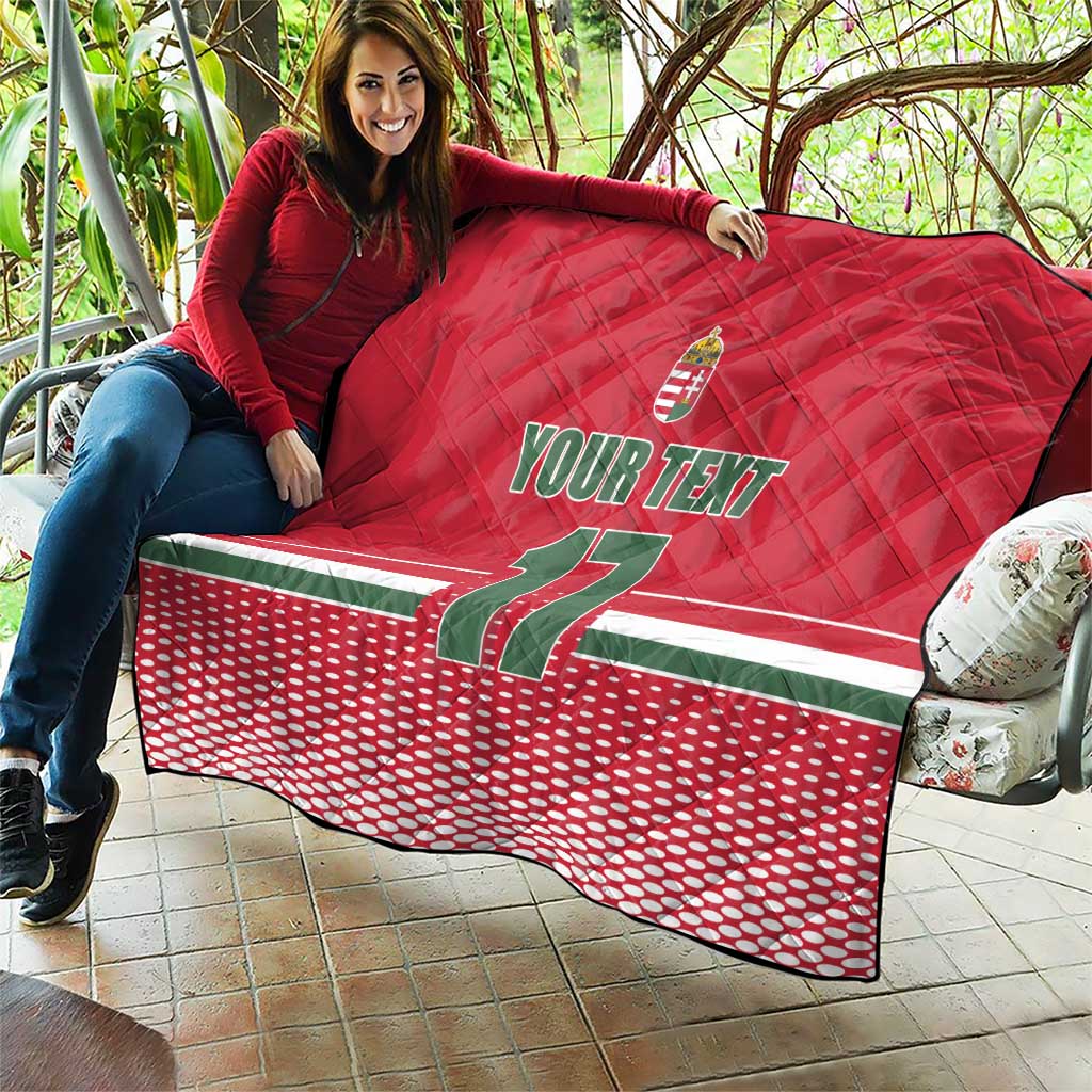 Custom Hungary Ice Hockey Quilt Red Style Come on Magyars