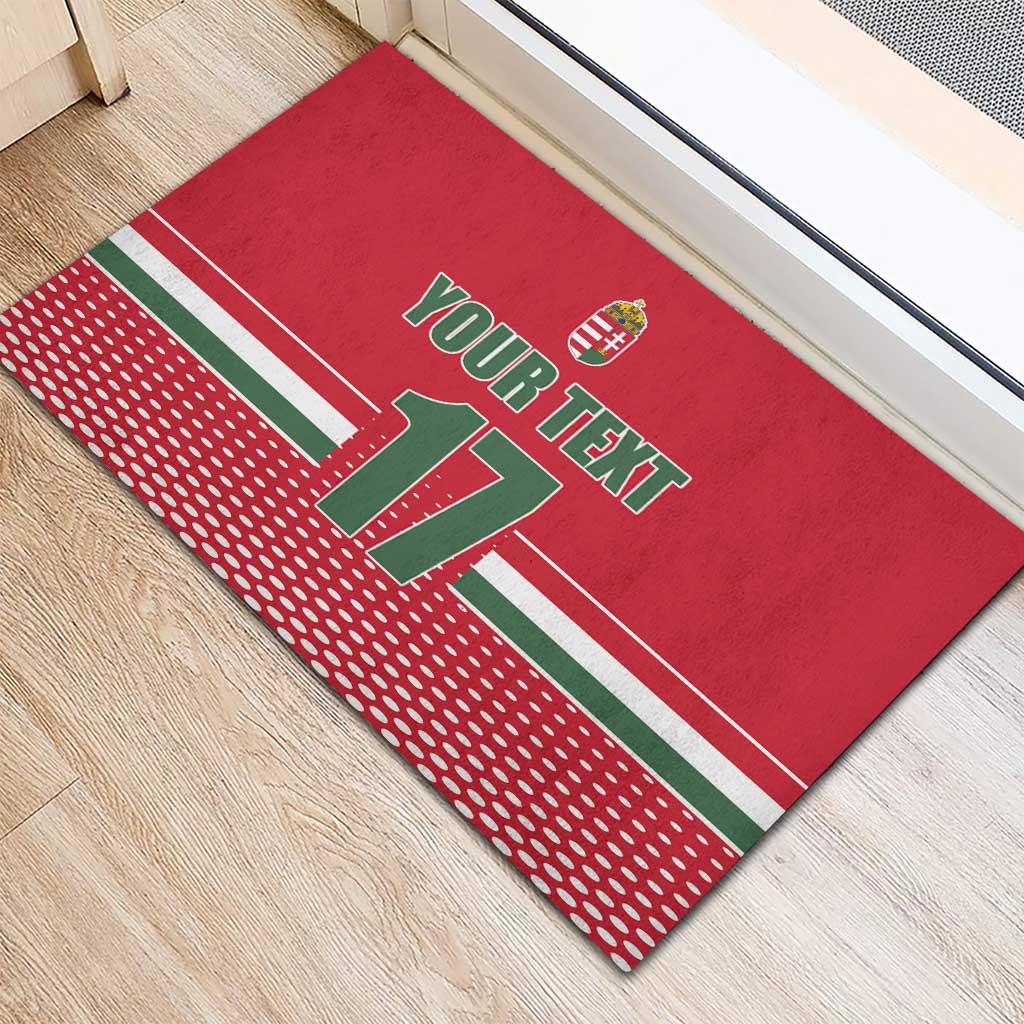 Custom Hungary Ice Hockey Rubber Doormat Red Style Come on Magyars