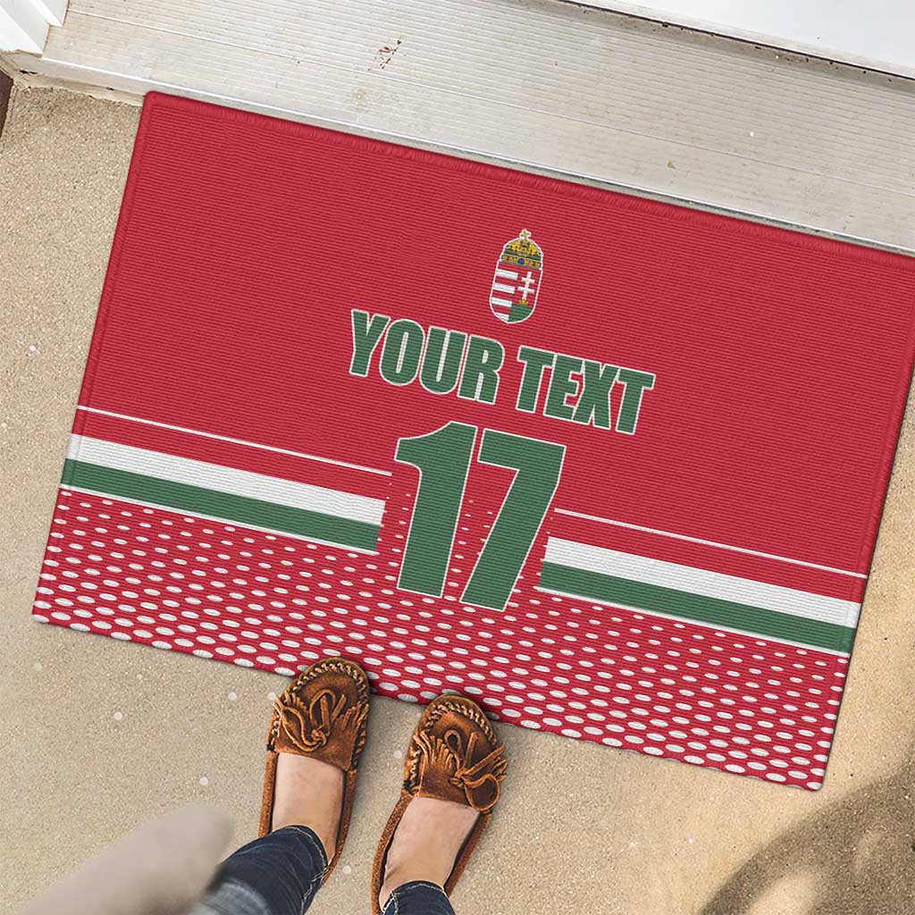 Custom Hungary Ice Hockey Rubber Doormat Red Style Come on Magyars
