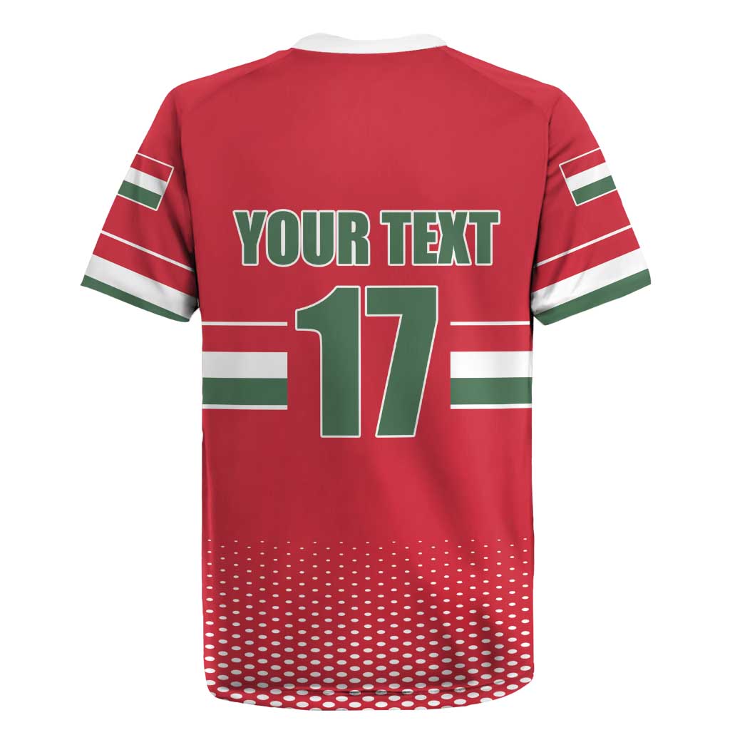Custom Hungary Ice Hockey Rugby Jersey Red Style Come on Magyars