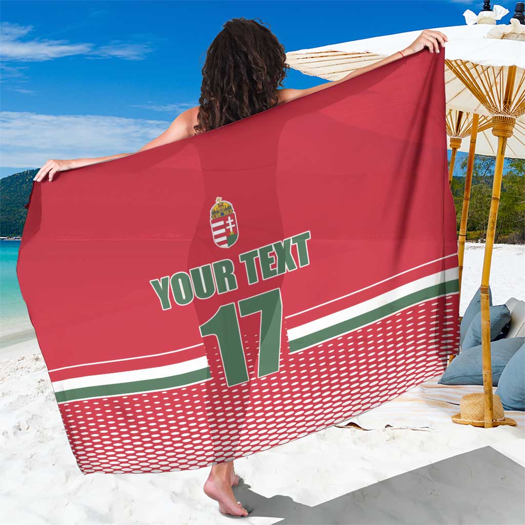 Custom Hungary Ice Hockey Sarong Red Style Come on Magyars