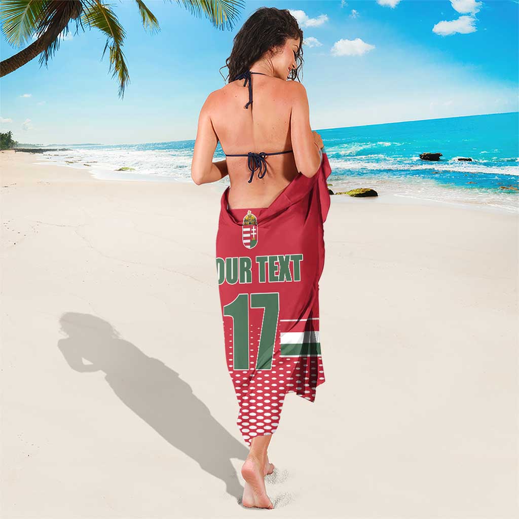 Custom Hungary Ice Hockey Sarong Red Style Come on Magyars