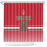 Custom Hungary Ice Hockey Shower Curtain Red Style Come on Magyars
