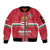 Custom Hungary Ice Hockey Sleeve Zip Bomber Jacket Red Style Come on Magyars