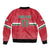Custom Hungary Ice Hockey Sleeve Zip Bomber Jacket Red Style Come on Magyars