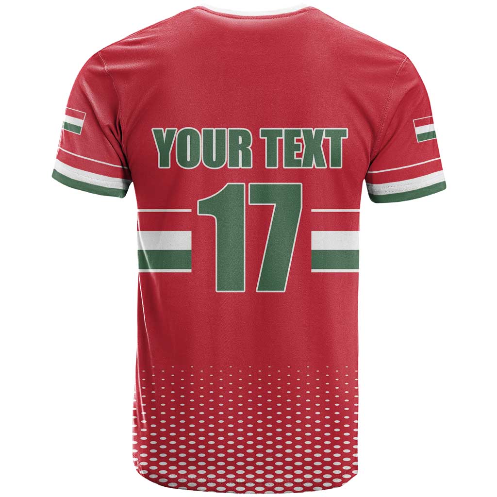 Custom Hungary Ice Hockey T Shirt Red Style Come on Magyars